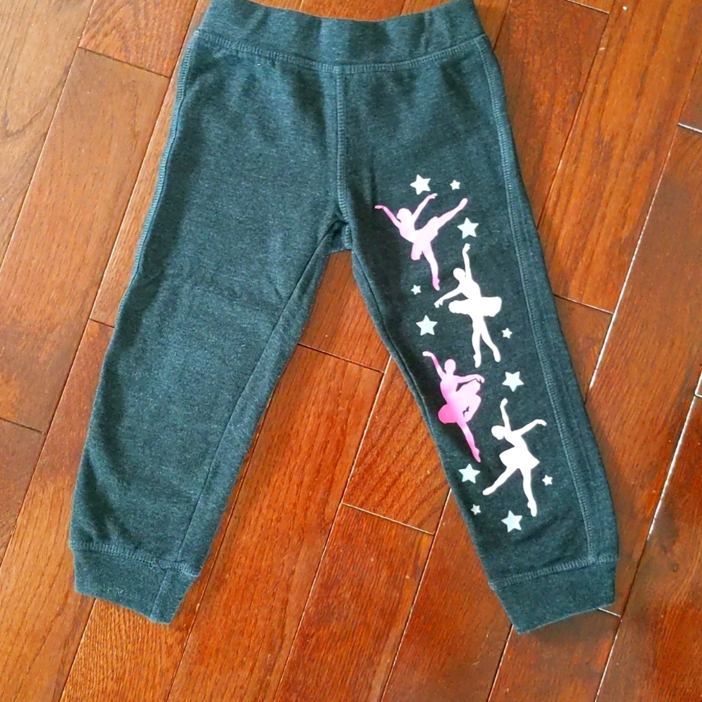 Instant Message Toddler Girls 3T Grey Ballerina jogger